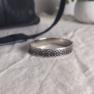 Coach Signature C Bangle Bracelet with Dust Bag Designer Gift Ready Jewelry